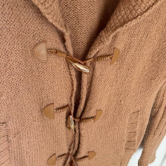 Womens Boho Brown Maternity Comfy Long Sweater Size Large - Picture 3 of 7